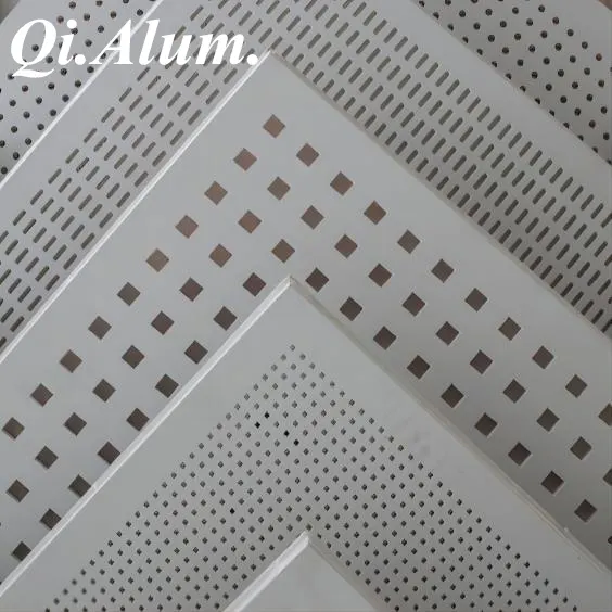Plafonds suspendus décoratifs modernes en plaques aluminium baffle – Foshan Qi Aluminum Decorative Materials Co., Ltd