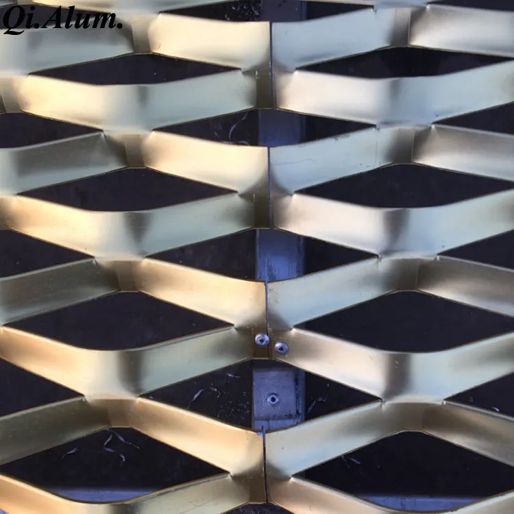 Mésh de fil d'aluminium en tissage architectural, fabrication de tissu métallique — Foshan Qi Aluminum Decorative Materials Co. Ltd