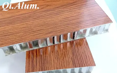 Panneau composite aluminium nid d'abeille HPL pour façade murale intérieure