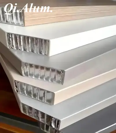 Panneau décoratif en aluminium composite 10 mm, panneau en nid d'abeille en aluminium