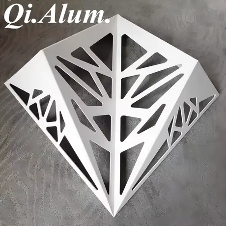 Plaque en aluminium 3D à découpe laser extérieure pour bâtiment