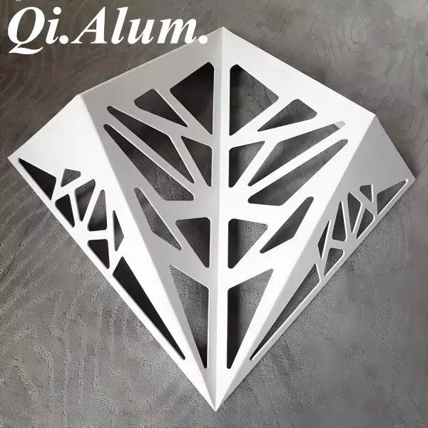 Plaque d'aluminium à découpe laser 3D pour mur extérieur — Foshan Qi Aluminum Decorative Materials Co. Ltd