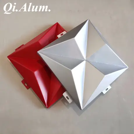 panneaux décoratifs muraux 3D sur mesure en aluminium pour revêtement mural