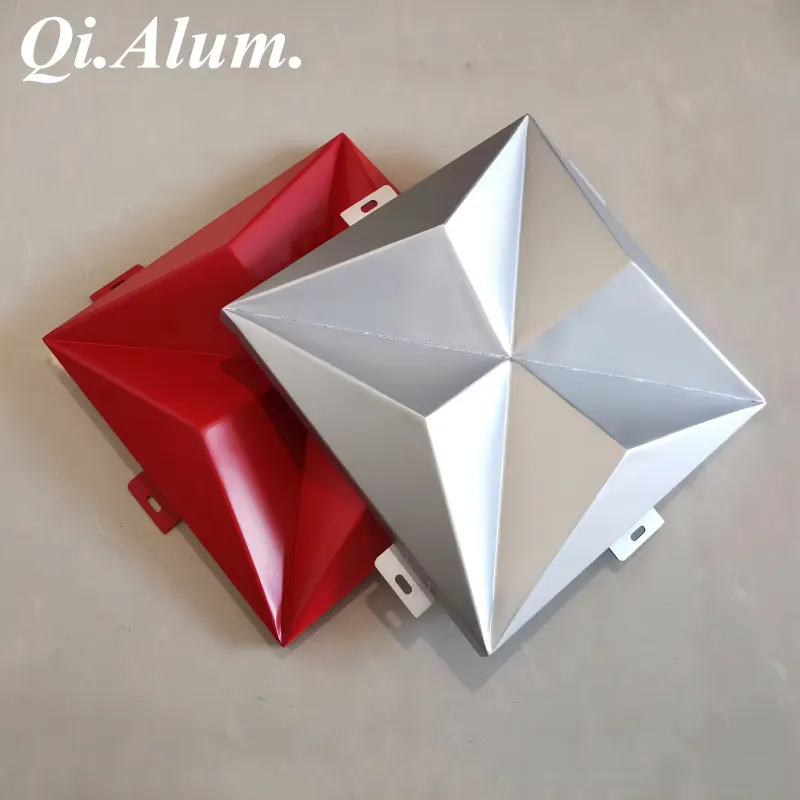 Panneaux muraux décoratifs en aluminium 3D sur mesure — Foshan Qi Aluminum Decorative Materials Co. Ltd
