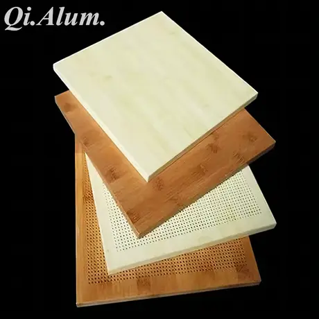 panneau de mur-rideau en aluminium pour bardage imitation bois