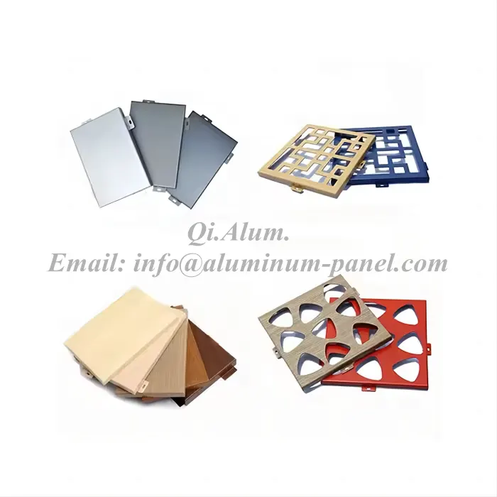 Matériaux extérieurs en aluminium pour bâtiments — panneaux de façade — panneaux muraux — projets — Foshan Qi Aluminum Decorative Materials Co. Ltd