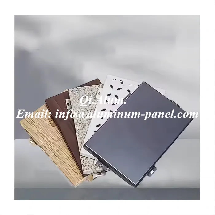 Panneau décoratif en métal solide en aluminium pour bardage mur extérieur — Foshan Qi Aluminum Decorative Materials Co. Ltd