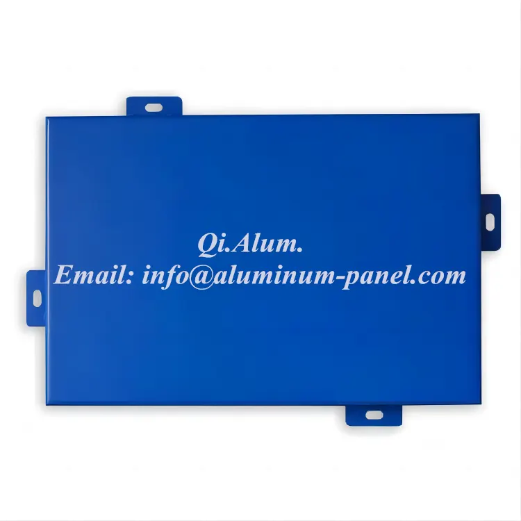 Panneaux de revêtement en aluminium pour façade — panneaux de clôture en panneau de veneer — Foshan Qi Aluminum Decorative Materials Co. Ltd