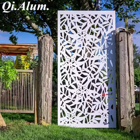 Panneaux décoratifs découpés au laser cloison murale écrans de jardin métalliques privacy
