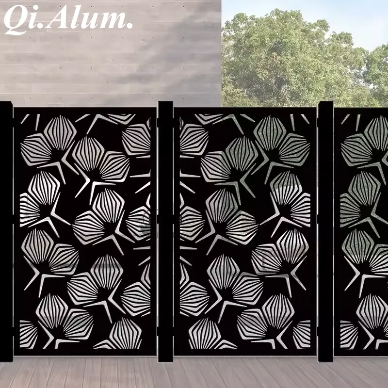 Panneau mural décoratif en métal laser découpé — Foshan Qi Aluminum Decorative Materials Co. Ltd