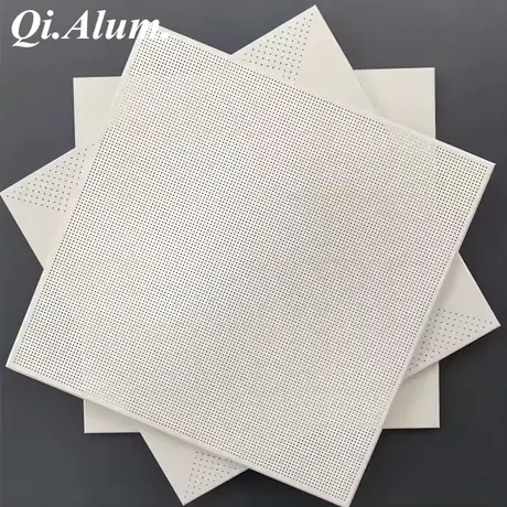 Plaques de plafond alu faux alu perforé à clips