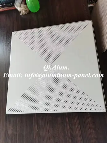 Matériau de construction en aluminium plaques de plafond suspendu 2X2 plaques de plafond à pose encastrée