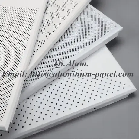 Plaques de plafond suspendu métalliques en aluminium 2X2