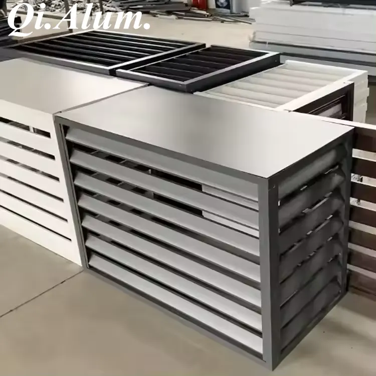 Habillages personnalisés pour climatiseur extérieur en aluminium - Foshan Qi Aluminum Decorative Materials Co., Ltd