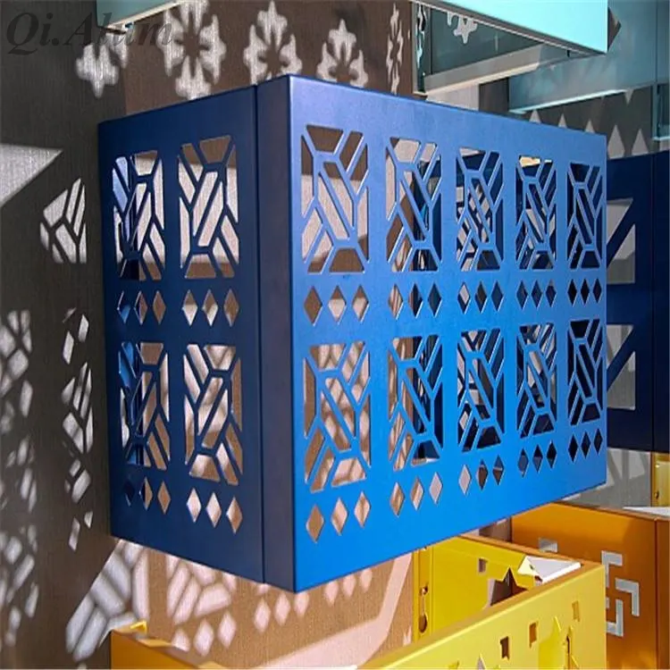 Habillages en aluminium légers et durables pour climatiseurs extérieurs — Foshan Qi Aluminum Decorative Materials Co. Ltd