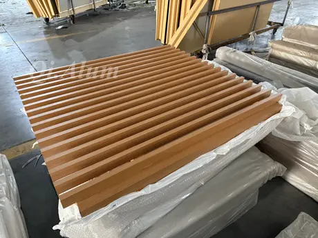 Clôture en aluminium-bois