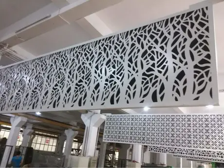 Feuilles de revêtement mural en aluminium perforé matière AA1100