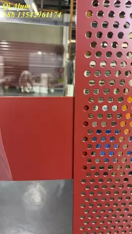 Panneaux muraux en aluminium perforé extérieur pour décoration de façade