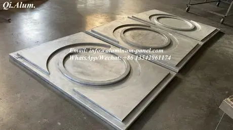 Analyse de plaque alu hyperbolique, plaque alu hyperbolique à l'usage intérieur